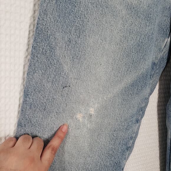 Vintage LL Bean Double L Jeans Mens 31 Blue Denim Natural Fit Flannel Lined - Picture 12 of 16